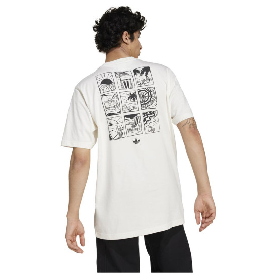Adidas Ανδρική κοντομάνικη μπλούζα '80s Graphic Beach Day Tee